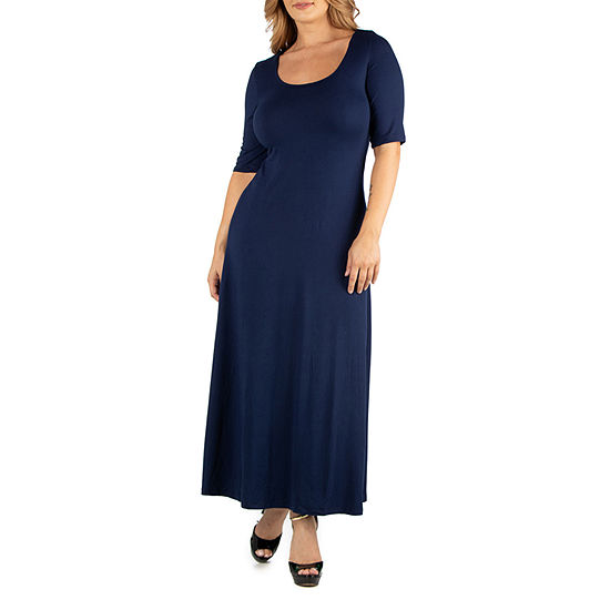 24/7 Comfort Apparel Casual Maxi Dress - Plus - JCPenney