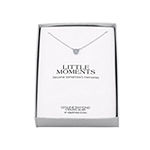 "Little Moments" Womens Diamond Accent Genuine White Diamond Sterling Silver Round Pendant Necklace