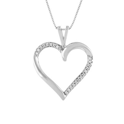 gold heart necklace for women