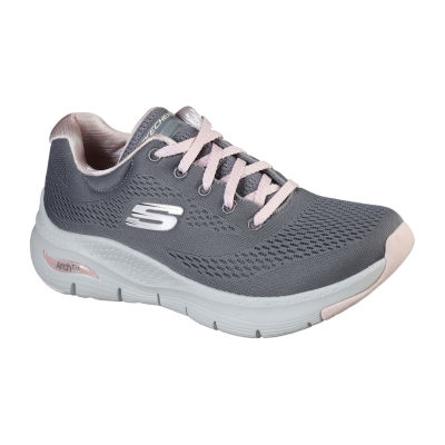 Skechers Arch Fit Womens Walking Shoes, Color: Gray Pink - JCPenney