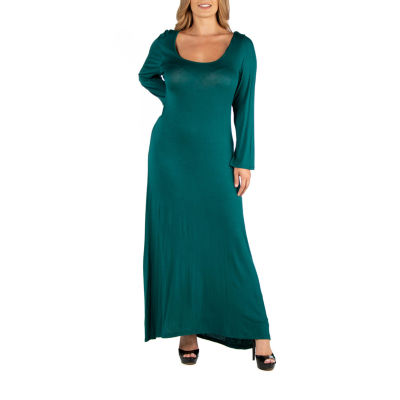 long sleeve maxi dress jcpenney