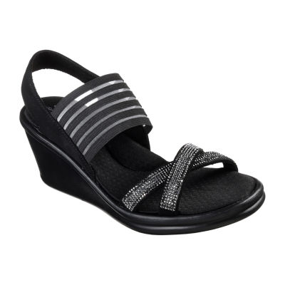 skechers women's wedge sandals