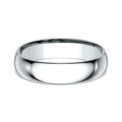 white gold comfort fit women's wedding band