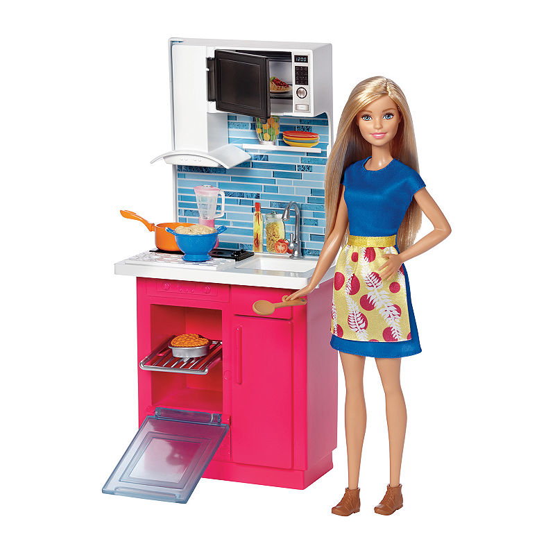 UPC 887961376777 product image for Barbie Doll & Kitchen Playset | upcitemdb.com