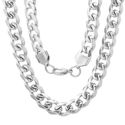 Stainless Steel 24 Inch Semisolid Curb Chain Necklace - JCPenney