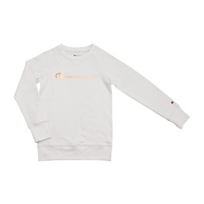 girls white champion sweatshirt