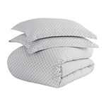 Casual Comfort Premium Ultra Soft Quatrefoil Pattern Duvet Cover Set