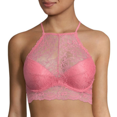 high neck push up bra