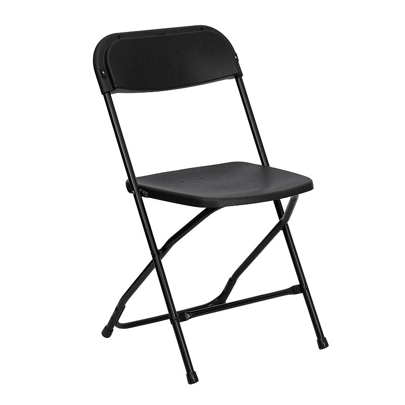 Hercules Series 800 Lb. Capacity Premium Plastic Folding Chair, Black