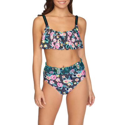 flounce top swimsuit