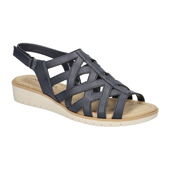 Easy Street Womens Carly Wedge Sandals