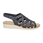 Easy Street Womens Carly Wedge Sandals