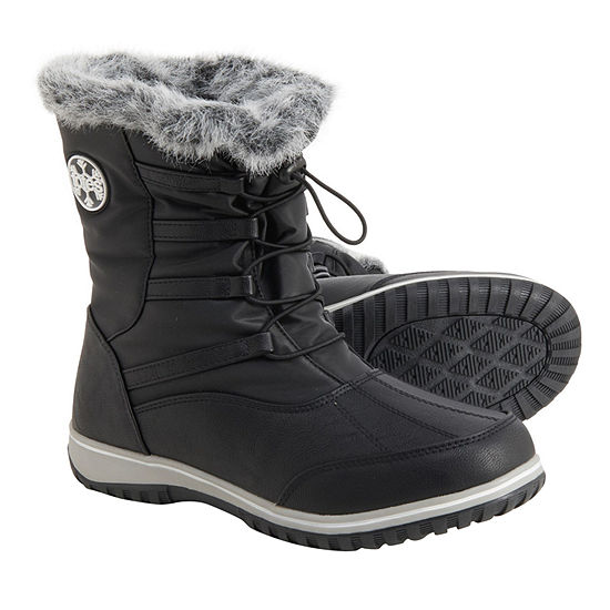 Totes Womens Adele Waterproof Winter Boots Flat Heel