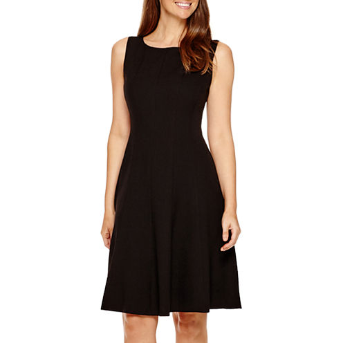 Black Label by Evan-Picone Sleeveless Fit & Flare Dress - JCPenney