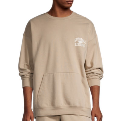 Arizona Mens Crew Neck Long Sleeve Graphic Sweatshirt