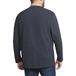 Van Heusen Essential Long Sleeve Ottoman Big and Tall Mens Crew Neck Long Sleeve Sweatshirt