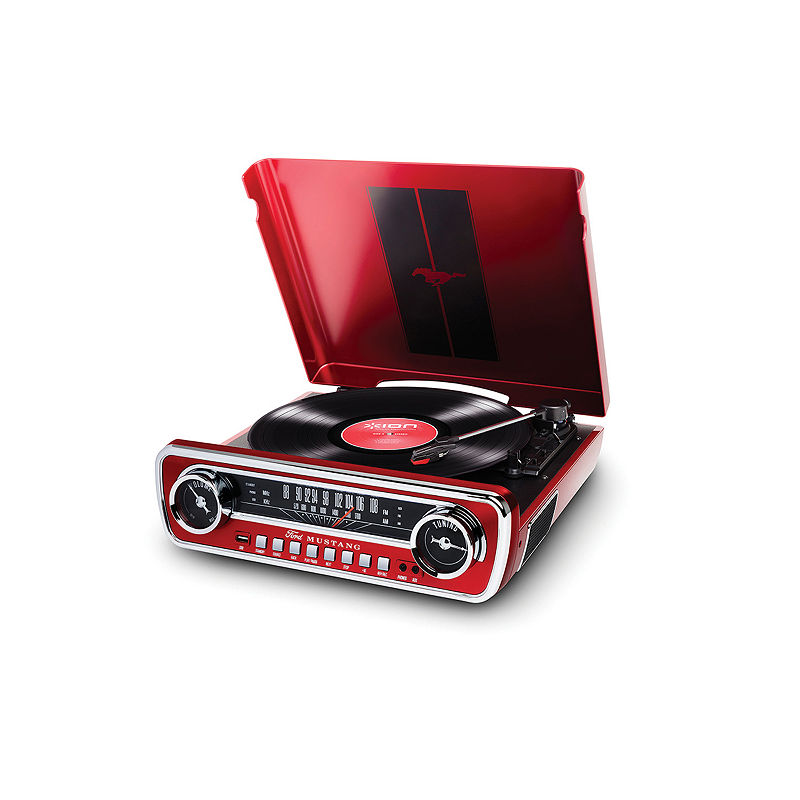 UPC 812715019440 product image for Ion Audio IT69 Mustang LP Red 4-in-1 Classic Car-Styled Music Center | upcitemdb.com