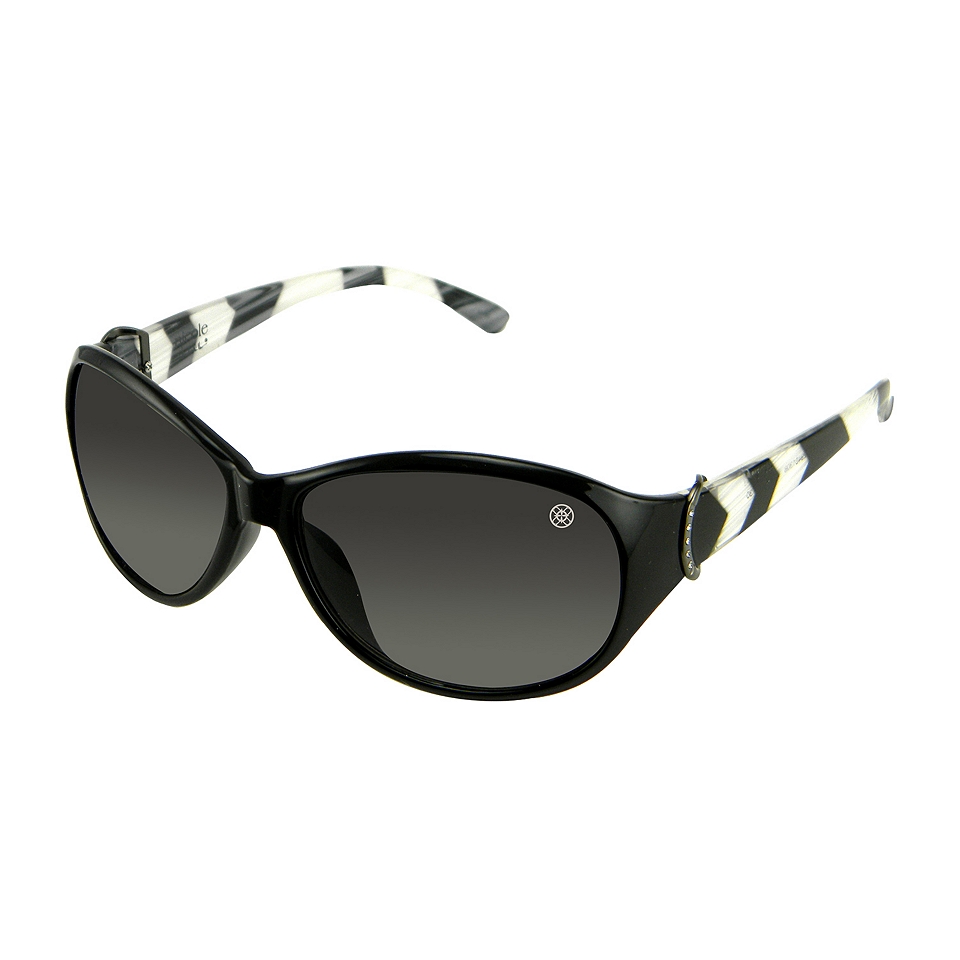 Waveinn Oval Sunglasses, Black, Womens