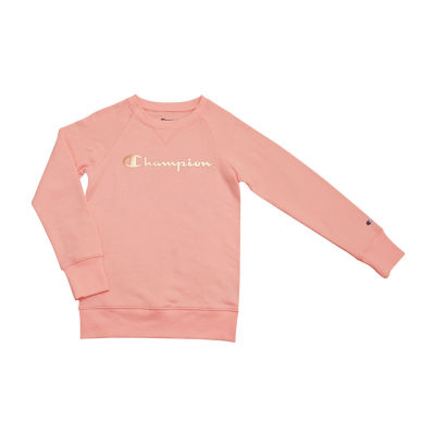 girls pink champion sweatshirt