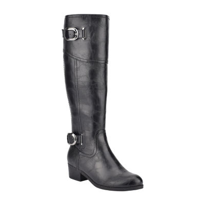 wide calf silver boots