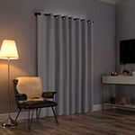 Sun Zero Tyrell Energy Saving 100% Blackout Grommet Top Single Curtain Panel