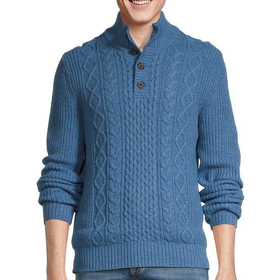 St. John's Bay Mock Neck Long Sleeve Pullover Sweater - JCPenney