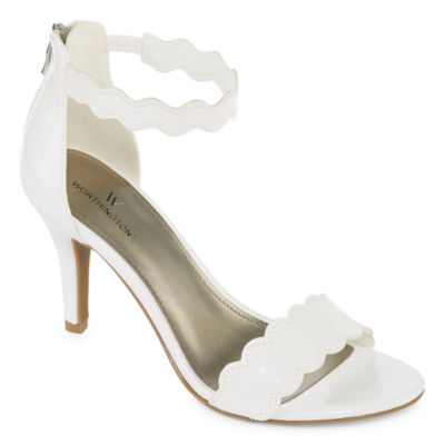 jcpenney white heels