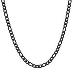 Stainless Steel 24 Inch Semisolid Curb Chain Necklace