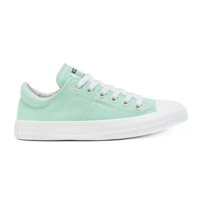 mint color sneakers