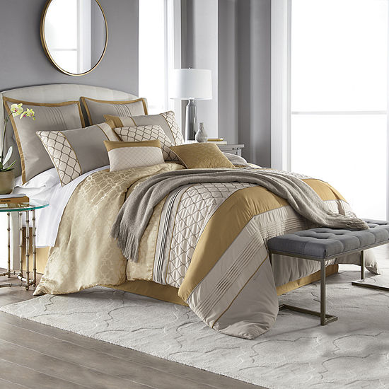 Jcpenney Home Carissa 10 Pc Jacquard Embroidered Comforter Set