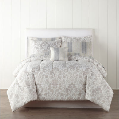 Lovely home expressions comforter sets Home Expressions Ellis Trees Leaves Complete Bedding Set With Sheets Color Multi Jcpenney