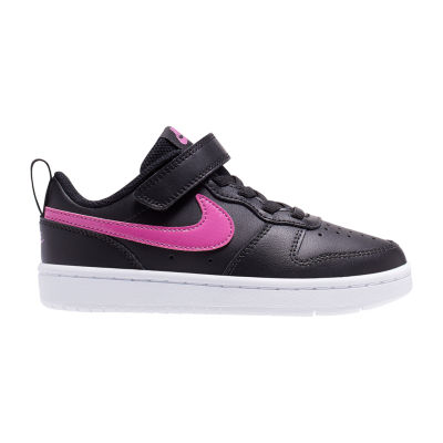 nike court borough low black mens