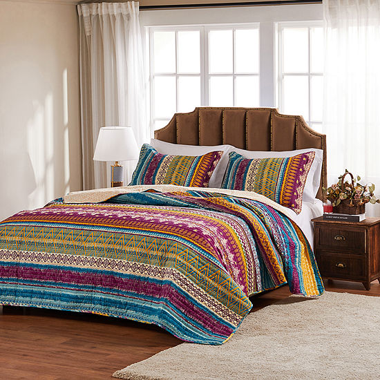 Greenland Home Fashions Southwest Quilt Set Color Multi