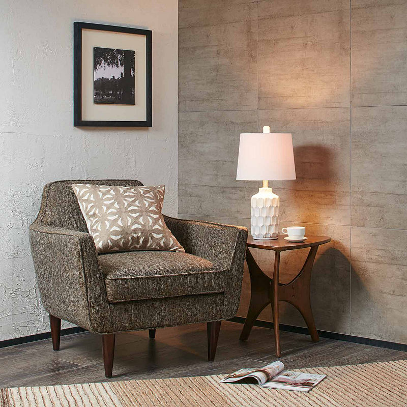 Ink + Ivy Contour Table Lamp, White