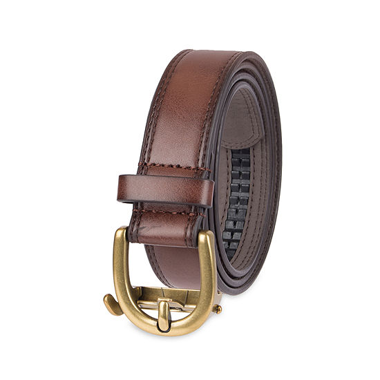 Exact Fit Track Lock Casual Belt Belt-JCPenney, Color: Brown
