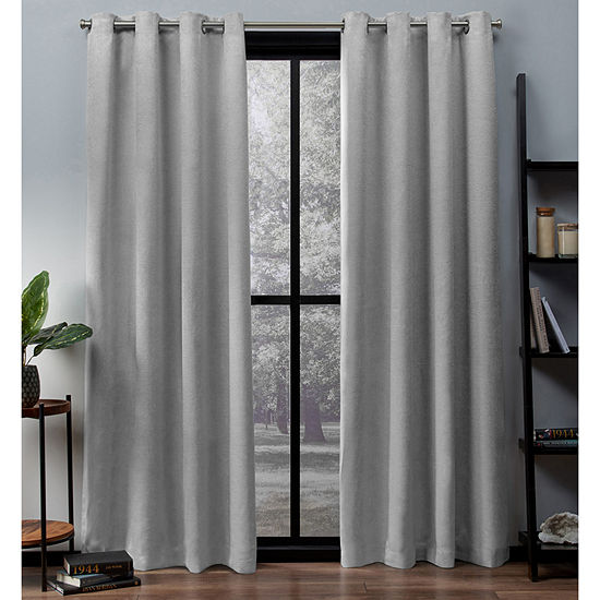 Exclusive Home Curtains Oxford Energy Saving Blackout Grommet Top Set of 2 Curtain Panel