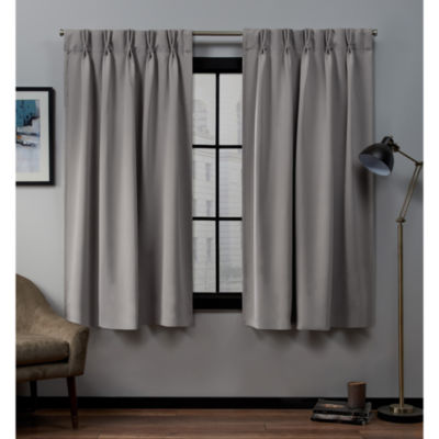 Exclusive Home Curtains Sateen Double Pinch Pleat Energy Saving