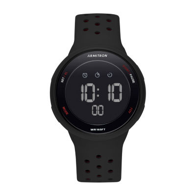 Armitron Pro Sport Mens Chronograph Black Strap Watch