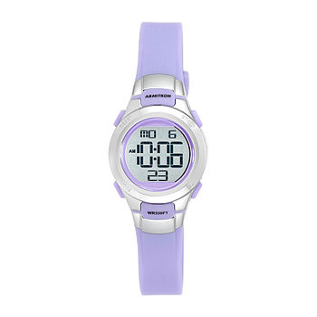 Armitron Pro Sport Girls Chronograph Purple Strap Watch 45/7012prsv