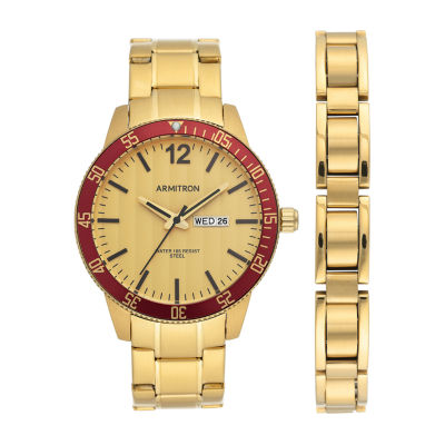 armitron men's gold watch