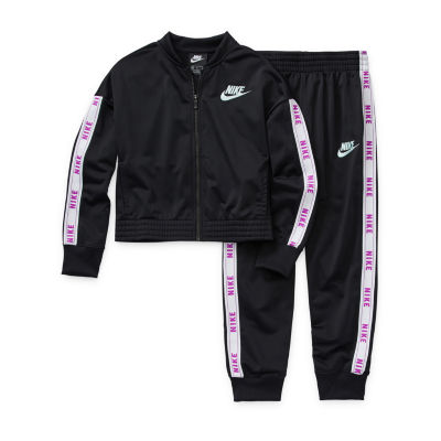 nike track suit black