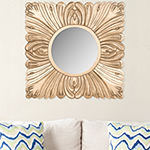 Safavieh Acanthus Gold Wall Mount Square Decorative Wall Mirror