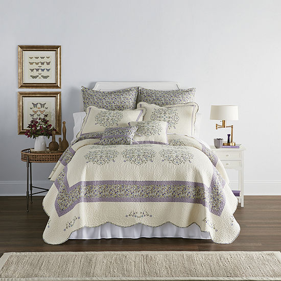 Jcpenney Home Kennedy Floral Quilt Color Purple Jcpenney