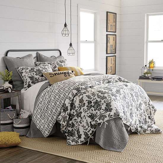 Jcpenney Home Bailey 4 Pc Floral Reversible Comforter Set Color