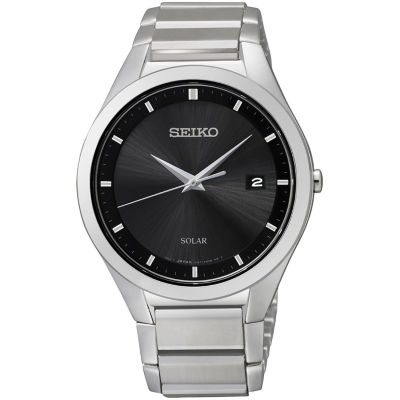 seiko men's silvertone