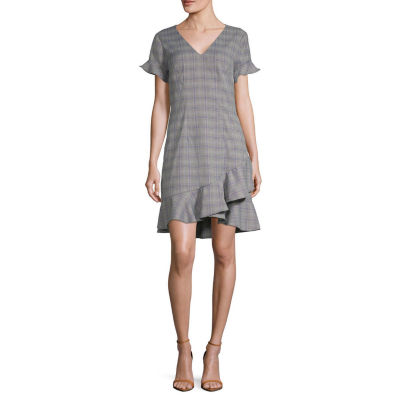 melrose short sleeve fit & flare dress