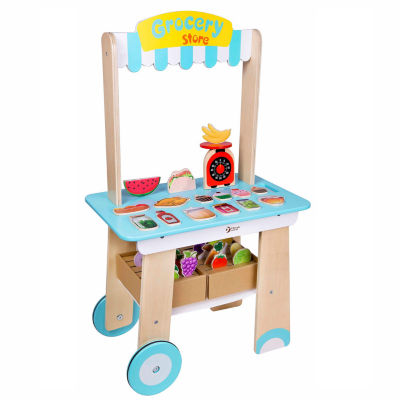 wooden grocery store playset