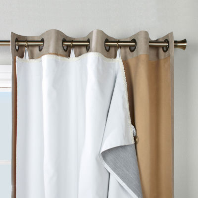 Back Tab Curtain Liner, Home Expressions 100 Blackout Grommet Top Curtain Liner