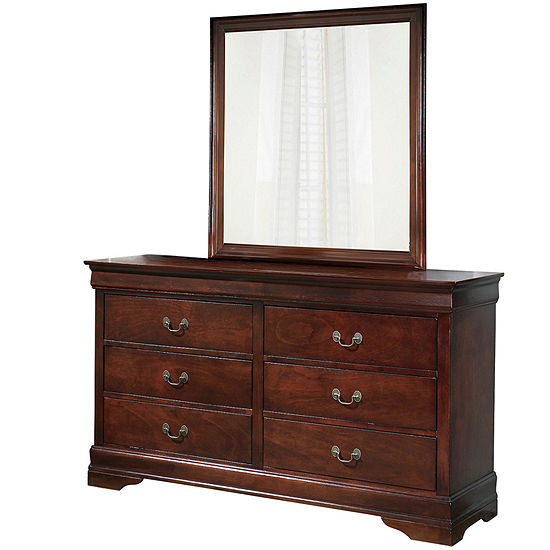 Signature Design By Ashley Ramsay Dresser And Mirror Set Color