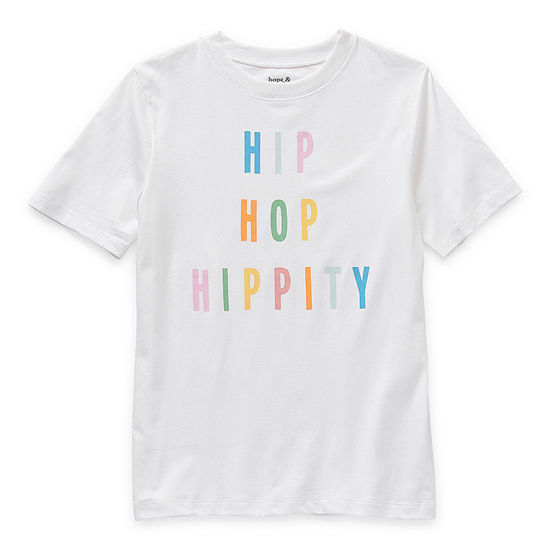 Hope & Wonder Little & Big Unisex Round Neck Short Sleeve Graphic T-Shirt